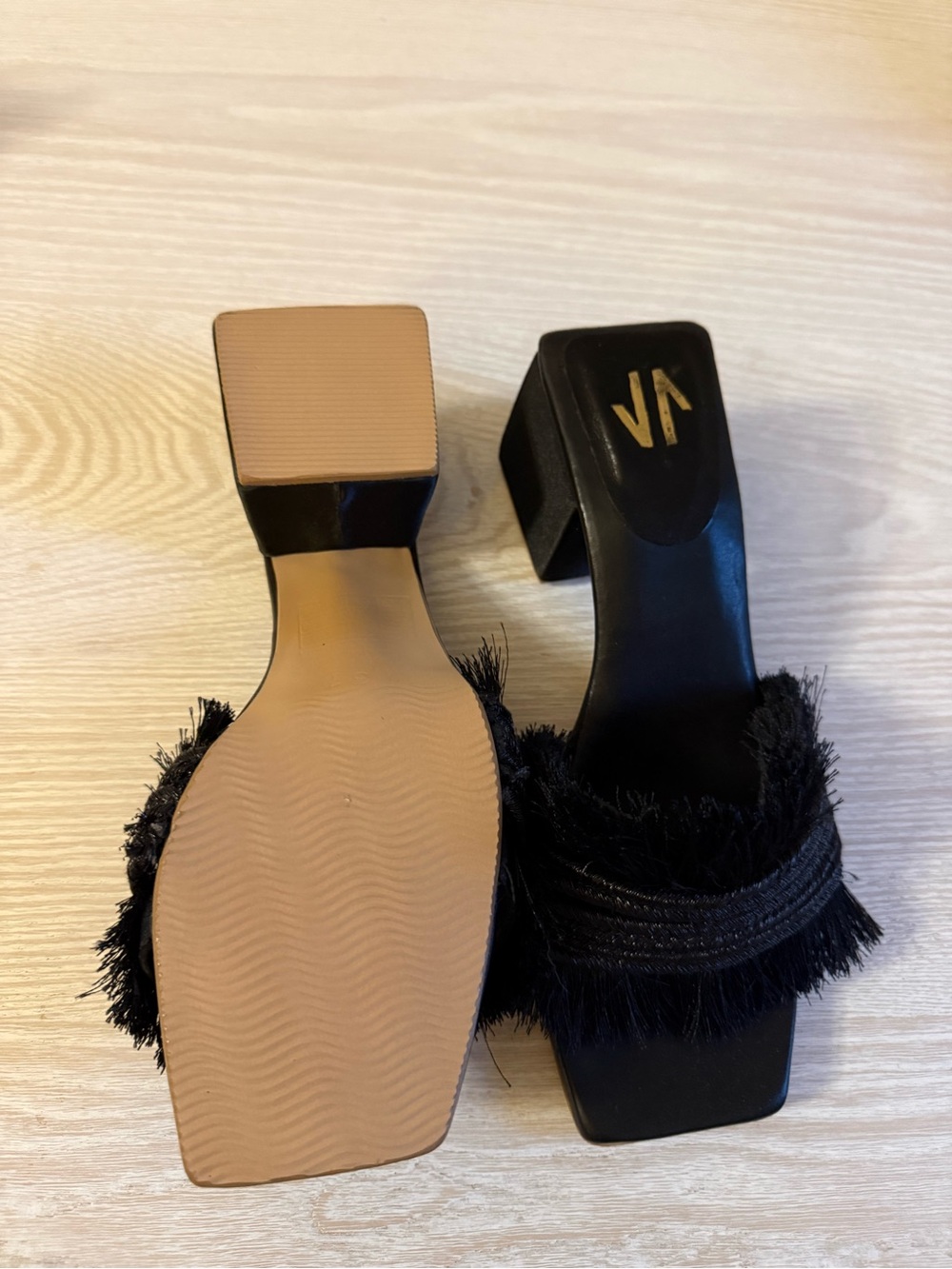 Silvia Cobos Macarena Sandals In Black Fringe Size 37 View 4